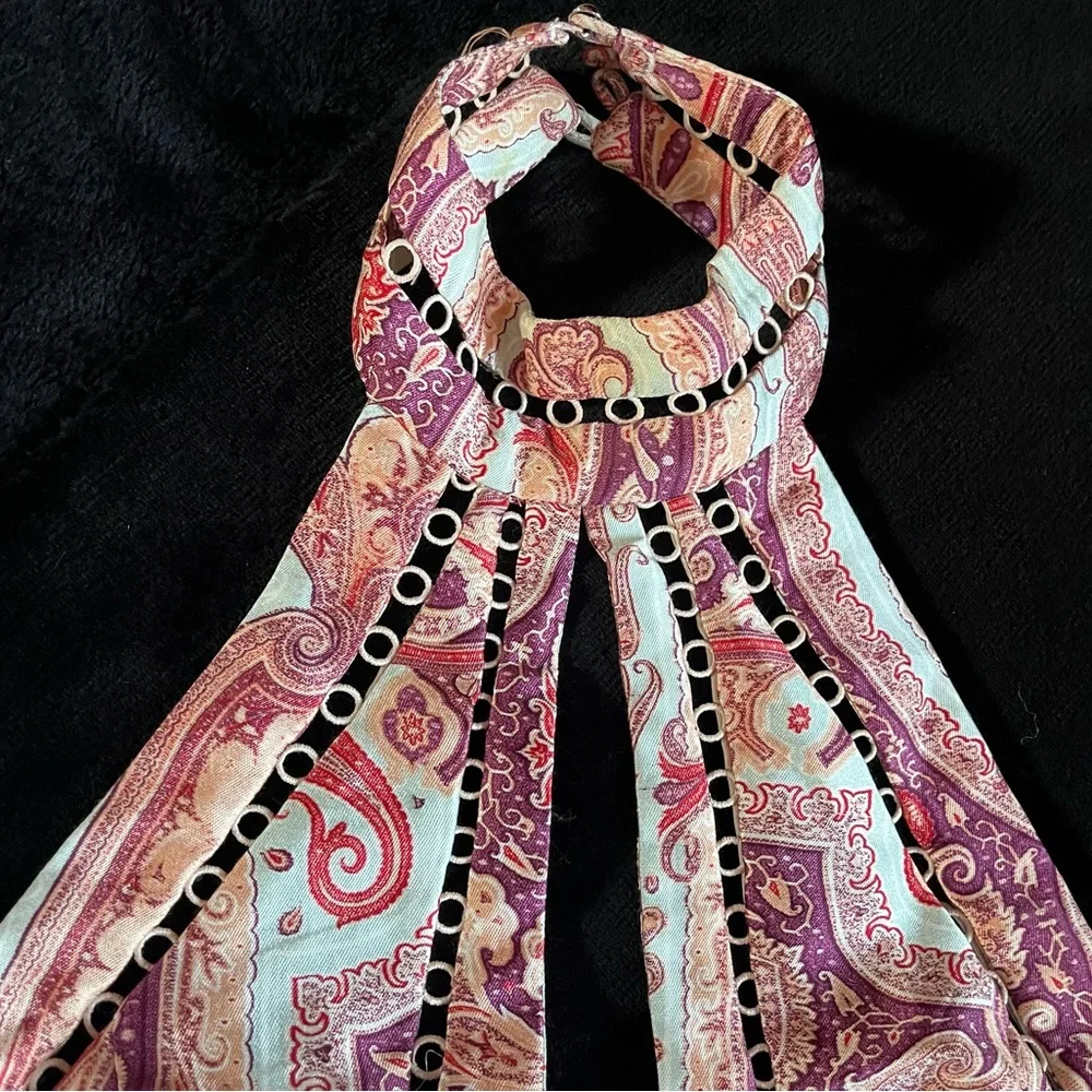 Zimmermann Paisley Halter Crop Top - Picture 9 of 15